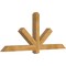 Ekena Millwork Kennewick Rough Sawn Timber Gable Bracket, Western Red Cedar, 72"W x 30"H x 4"D x 4"F, 10/12 Pitch GBW072X30X0404KEN00RWR - alternate 5